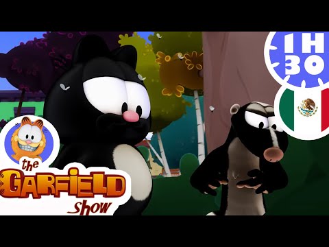 😿¡Garfield apesta a mofeta!🦨 Compilación de episodios de Garfield