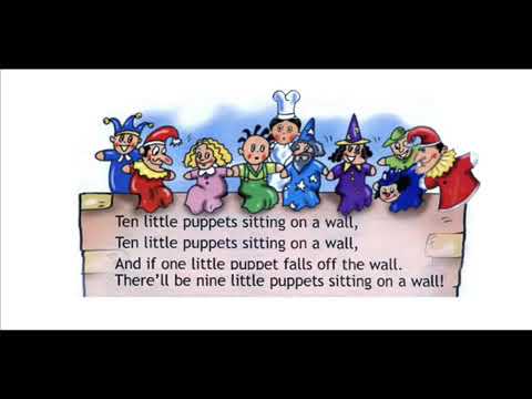 English for children Spotlight 2 Page 91 ex 5 Ten Little Puppets Song