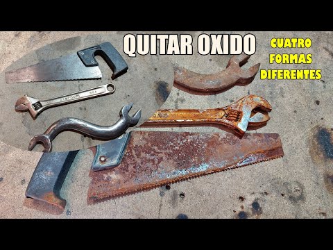 RUST REMOVAL TRICK. Removing and cleaning rust from metals, several ways. The best one?