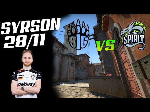 CSGO POV BIG SYRSON(28/11) VS TEAM SPIRIT INFERNO ESL Pro League Season 12 Europe PLAYOFF!