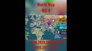 World Map, World Conqueror 4, 1936,1939,1943,1950,1960,2019,2200, @zhhgaming  #shorts