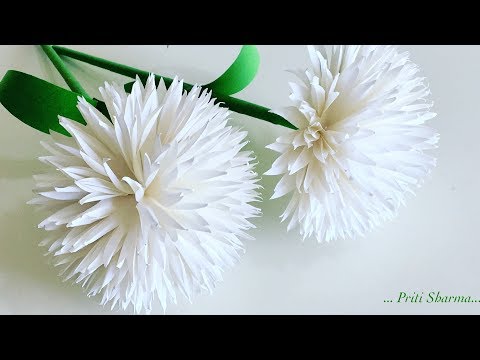 How To Make Beautiful Paper Flower / DIY / Paper Craft | Priti Sharma