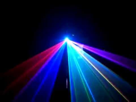 Đèn Laser 7 màu 1W tầm trung giá hợp lý cho cafe DJ