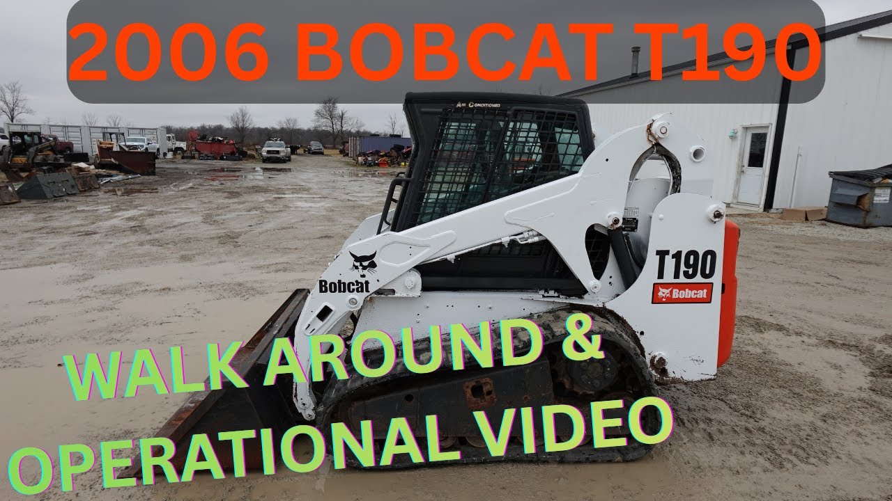 2006 Bobcat T190 Skid Steer Loader Walk Around & Operational Video     $14,900