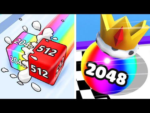 2048 Ball Run vs 2048 Jelly Run  | Min Max All Levels Gameplay Video Gaming 41jadosa