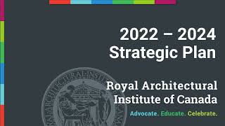 The RAIC is announcing a new strategic plan