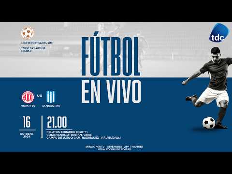 FIRMAT FBC VS CA ARGENTINO - LIGA DEPORTIVA DEL SUR - TORNEO CLAUSURA FECHA 9
