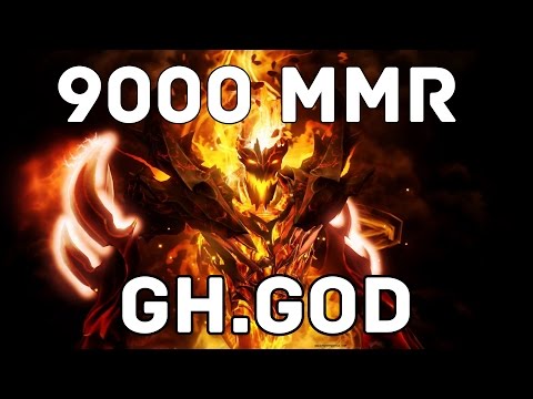 9000 MMR GH.GOD Play Shadow Fiend Patch 7.00