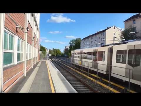 Oslo-Akershus T-bane - Linje 1-4: Lambertseter T-banestasjon 2016 [HD]