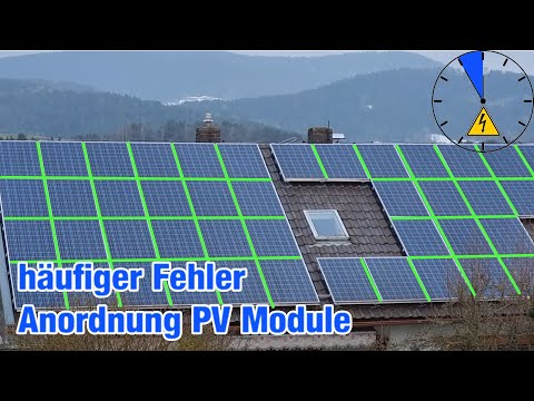 Fehler bei PV Anordnung am Dach