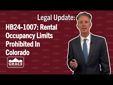 Rental Occupancy Limites Prohibited in Colorado HB24-1007