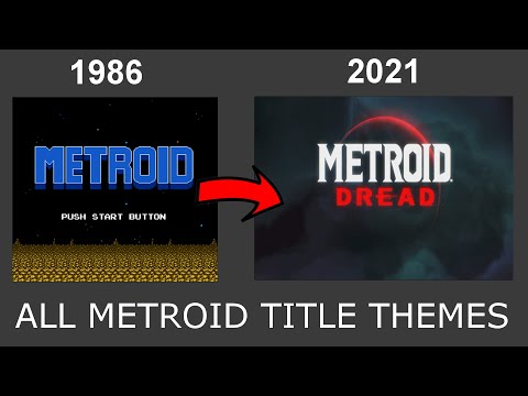 Evolution of Metroid Title Screens/Start Screens/MainMenu 1986-2021