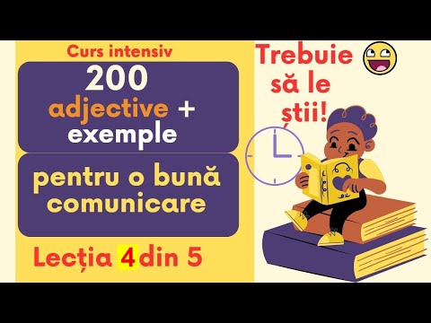 200 cele mai IMPORTANTE ADJECTIVE în germană! CURS INTENSIV de 5 zile. ZIUA 4