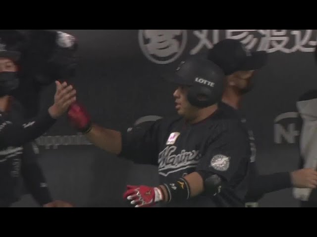 【7回表】豪快に叩き込む!! マリーンズ・井上晴哉 第7号3ランホームラン!! 2022年9月28日 北海道日本ハムファイターズ 対 千葉ロッテマリーンズ