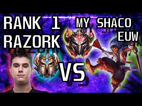 CHALLENGER RANK 1 RAZORK VS MY SHACO | Gaboesh