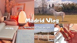 A day in my life🌾productive study, Notes taking🧸horse riding🏇 healthy breakfast🥪
