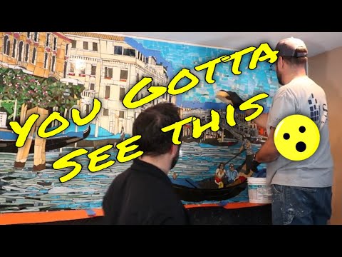 Must see, Tile Mural over a Fireplace.