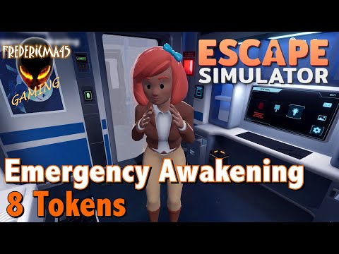 Escape Simulator : EMERGENCY AWAKENING Adrift in Space / 8 Tokens Location - Mystic Toy Achievement