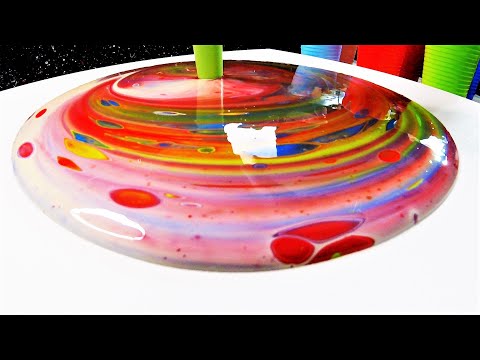 New Acrylic Pouring Experiment - 1000 Flower Dirty Funnel Pour Painting ! 2 in 1 Flow Art