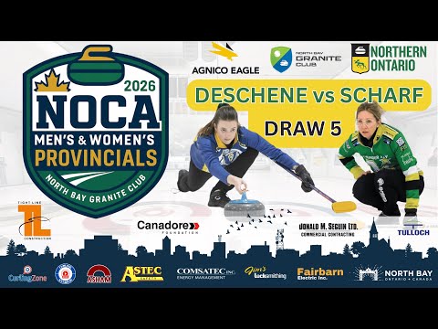 FEATURE: Abby Deschene - Draw 1 - Northern Ontario Women's Curling Provincials [C]