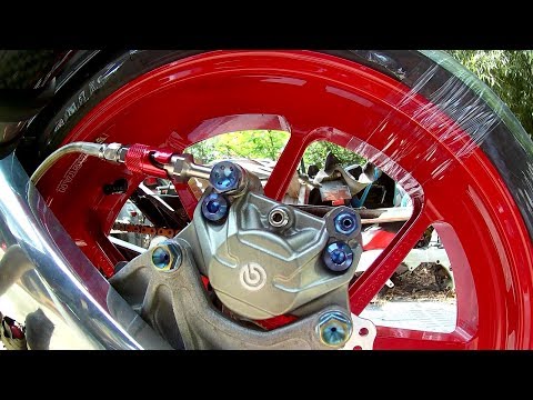 aprilia RS125 Install Quick Release Disconnect Straight Banjo Male Coupling STAUBLI Type