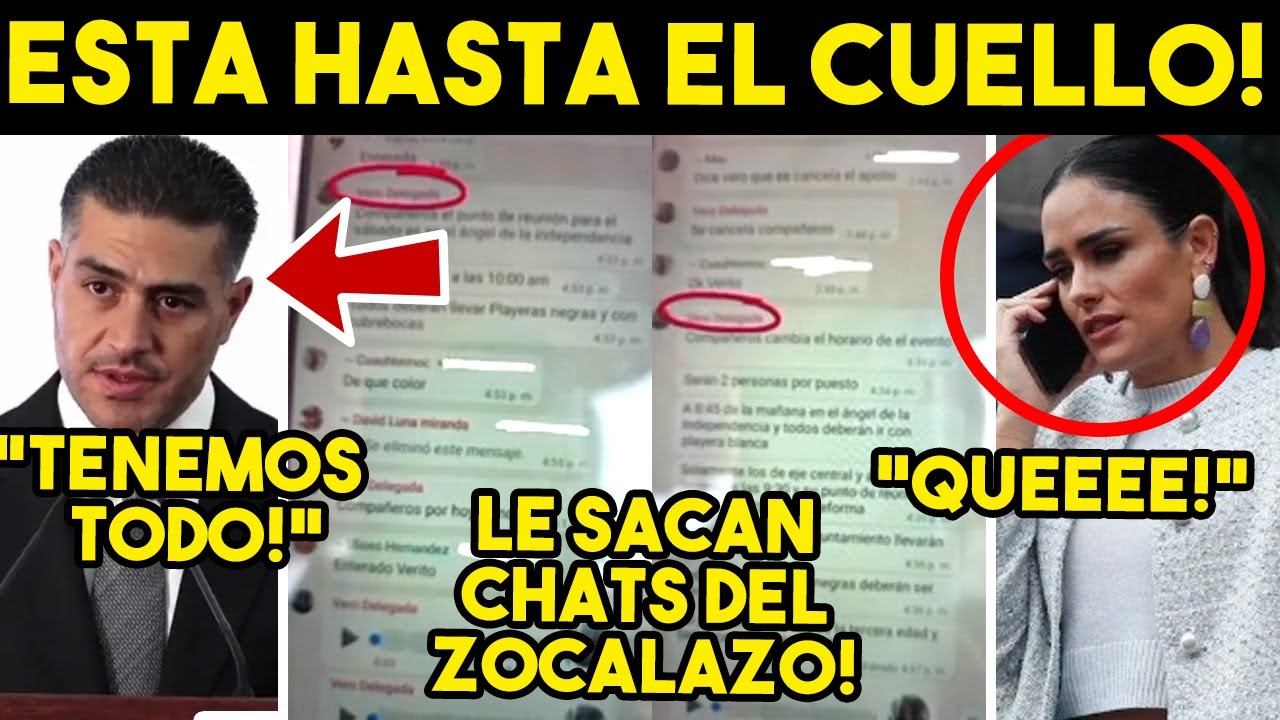DE ULTIMA HORA! SACAN CHAT DE ZOCALAZO A ALESSANDRA ROJO, ES SU FIN. HARFUCH DA CON TODO. ADIOS