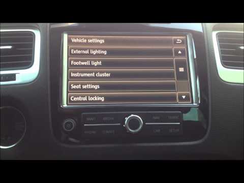How To: VW Touareg Speed Warning, Activate and Deactivate