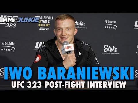 Iwo Baraniewski was running on 'instinct' during INSANE war vs. Ibo Aslan | UFC 323
