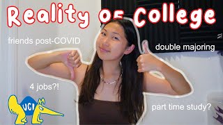 my un-romanticized uci sophomore experience! double major, part time study, moving, friends, & more!