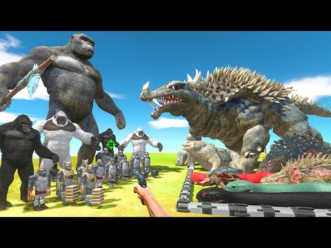 FPS Avatar Rescues Reptiles and Fights Mutant Primates - Animal Revolt Battle Simulator