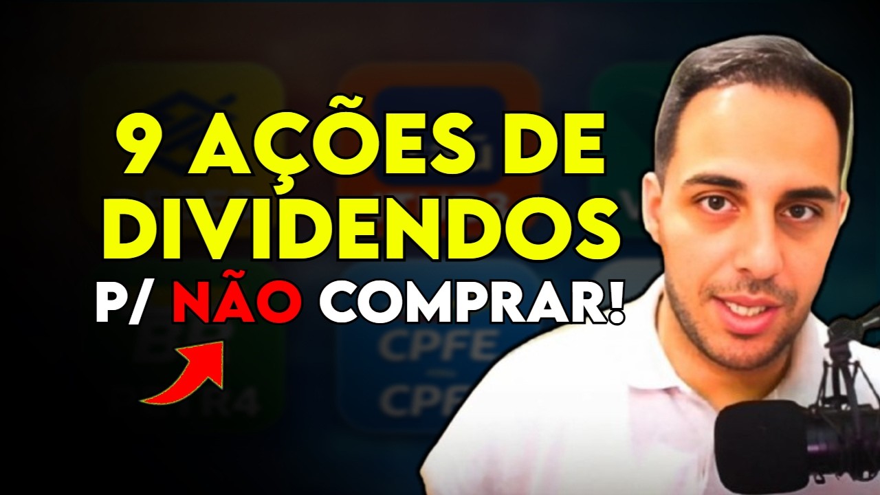 10 AÇÕES DE DIVIDENDOS RECOMENDADAS: Não Concordei com NENHUMA?