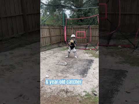6 year old learning to play catcher #catcher #baseball #usssa #perfectgame #mlb #perfectgame