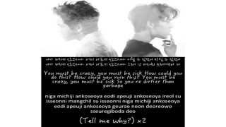 Infinite H ft Sanchez As Long as Your not Crazy Lyrics 니가 미치지 않고서야 (color coded HAN/ENG/ROM)