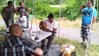 Ismael Reinhardt, Holzmano Winterstein and me playing a song by Charlie Parker