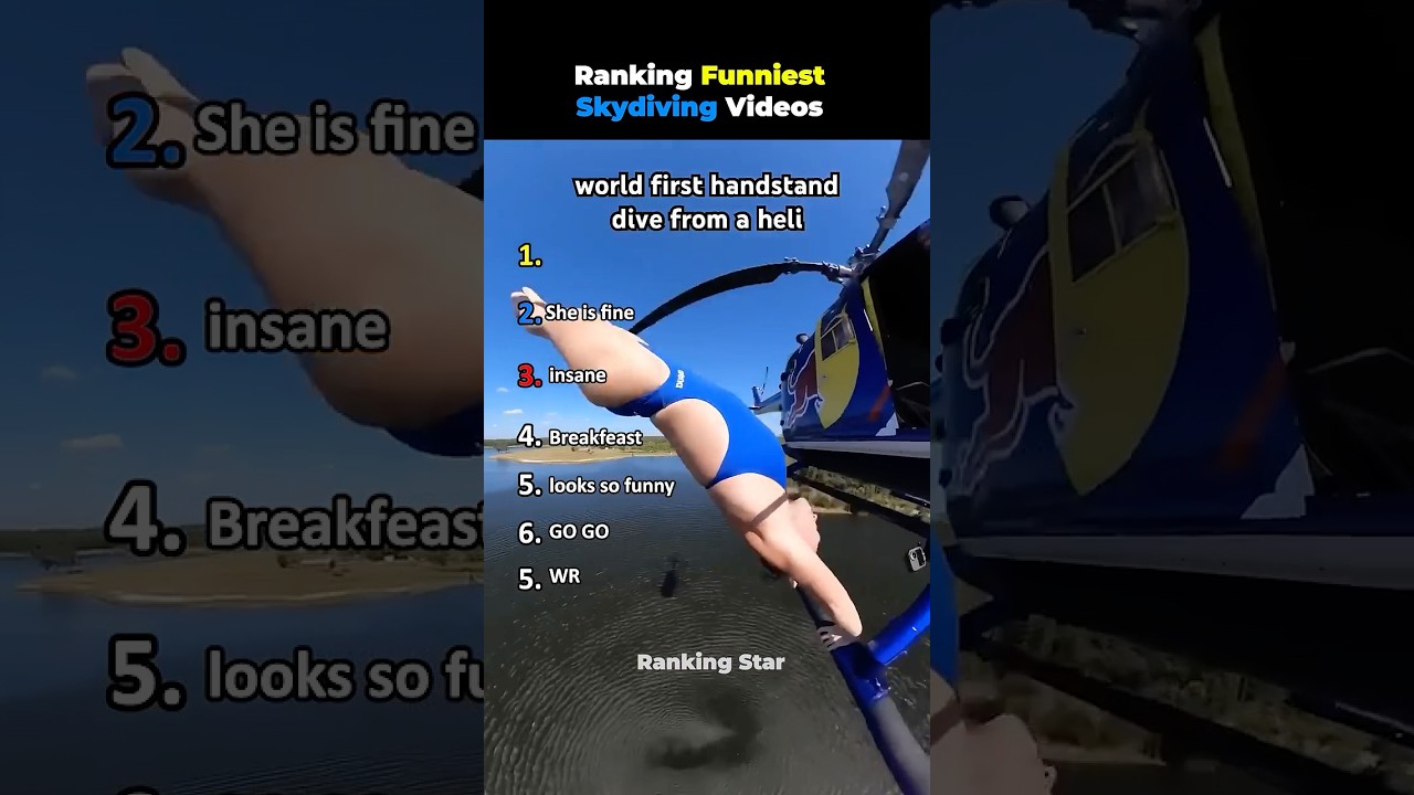 Ranking Funniest Skydiving Moments! 😭 #usa