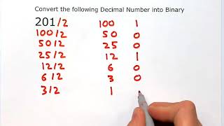 Download the video "Convert from Decimal to Binary Method 2 (Dividing By Two)"