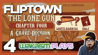 ▶️Fliptown: The Lone Gun – Ch 4 ‘A Grave Decision’ 🪦 Hard Mode Challenge | Solo Board Game Fun!
