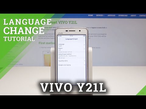 How to Change Language in VIVO Y21L - Language List