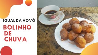 Bolinho de chuva !!!  Eu vou te contar um segredo pra deixar o bolinho bem sequinho 