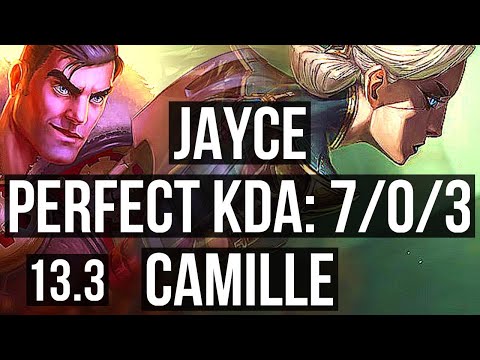 JAYCE vs CAMILLE (TOP) | 7/0/3, 1.6M mastery, 1000+ games, Godlike | KR Grandmaster | 13.3