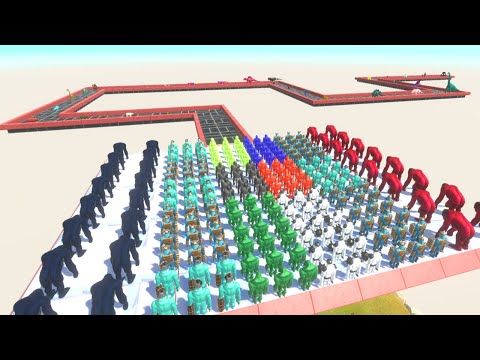 Colorful Mutant Primates vs All Units Championship | Animal Revolt Battle Simulator