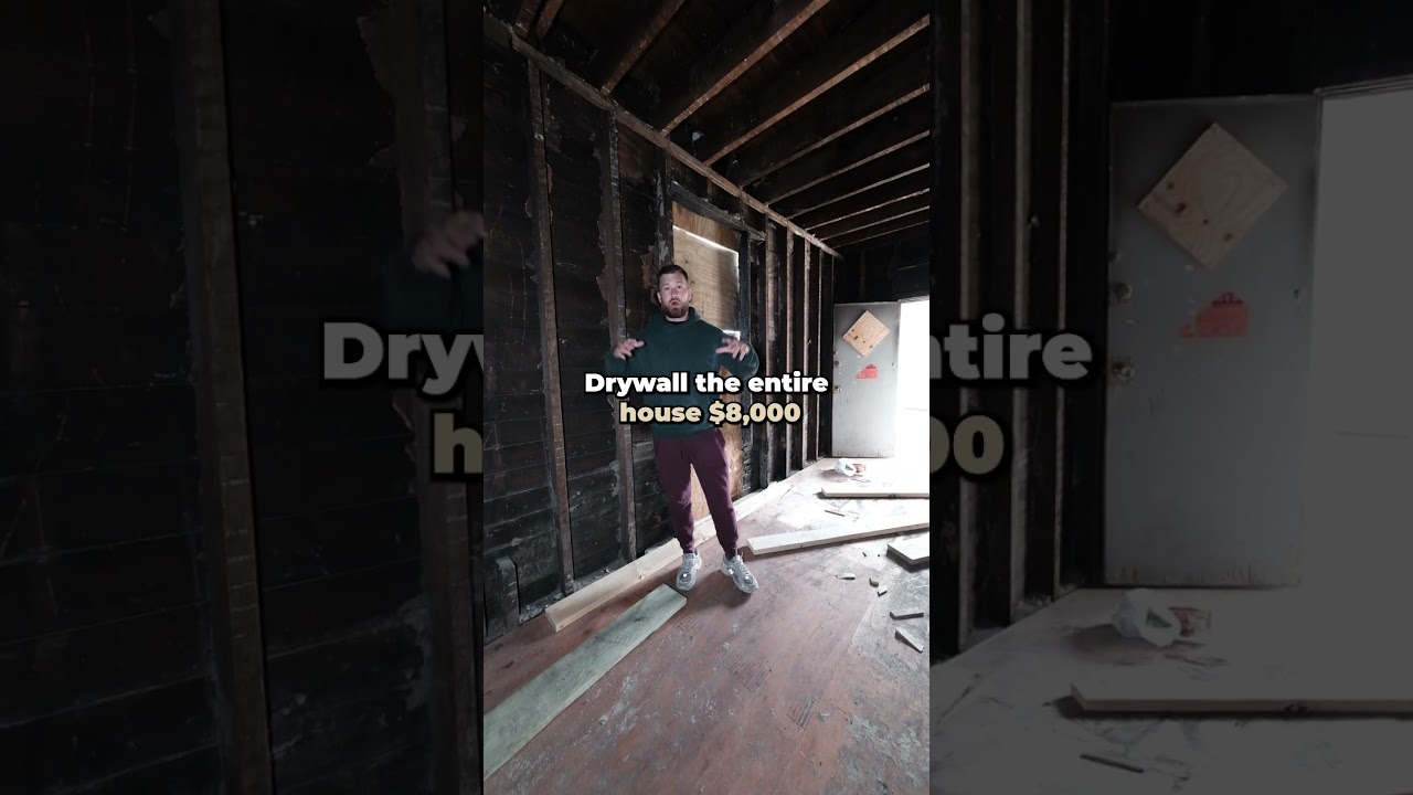 Fire damaged full rehab cost breakdown 👀 #realestate #investing #fixandflip