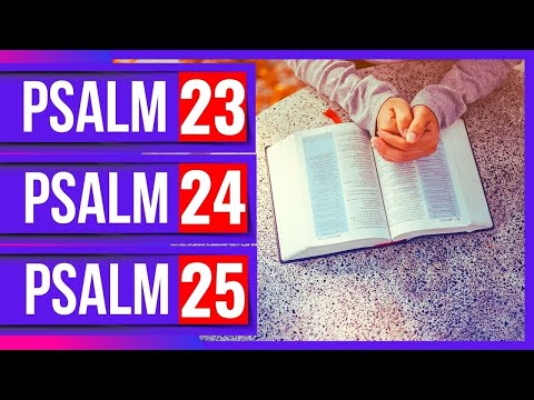 Psalm 23, Psalm 24, Psalm 25 (Powerful Psalms for sleep)(Bible verses for sleep with God's Word)