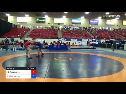 2018 Marine Corps US Open/UWW Junior Greco Roman 97 RR Rnd 4 - Hunter DeJong (MWC ) Vs. Hunter Moo