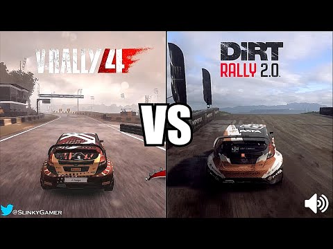 Dirt Rally 2.0 vs V-Rally 4 Rallycross - Graphics and sound comparison gameplay