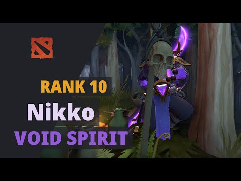 Nikko (Rank 10) plays Void Spirit Dota 2 Full Game