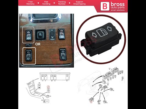 BDP631 Center Console Control Window Switch 5 Pins Left 1248204610 For Mercedes W124 W126 W201 W463