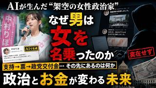 AIで作った「架空の女性政治家」　本当に怖いのは気持ち悪さじゃない｜政治とお金の構造