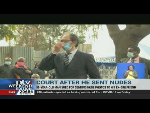 58 year old man in court for sending nude photos to his ex-girlfriend.