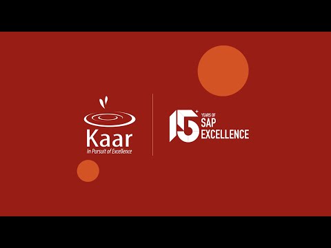#15yearsofKaar || Digital Transformation || S/4HANA Move || Kaar Technologies